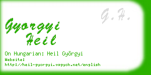 gyorgyi heil business card